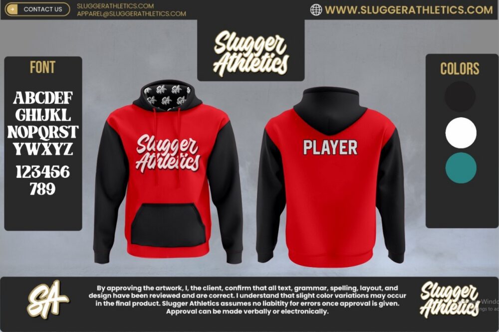 SA Red/Black Hoodie